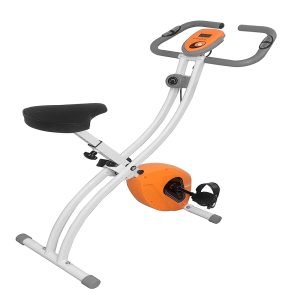 Dolphy Folding Exercise Bike for Home Cross Trainer for Health and Fitness,with Digital LCD Display and Adjustable Comfortable Seat