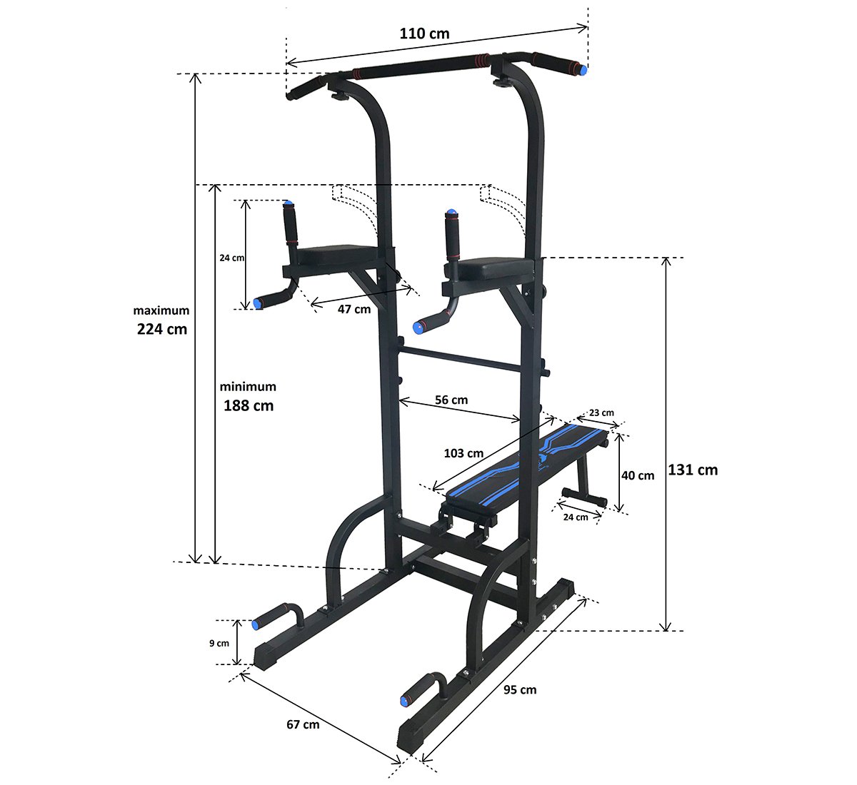 Free standing power discount tower