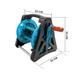 Dolphy Portable Hose Reel Cart | Garden Water Pipe Roller Stands for garden, Home, Roads. - Image 4